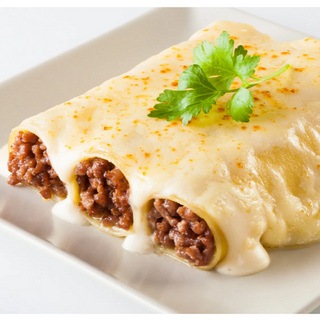 Canelons de pollastre rostit gratinats (3 unitats)