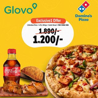Glovo Medium Exclusive Offer + Free 350ml Soda
