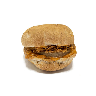 31. Burger, cebolla crujiente y salsa cajún