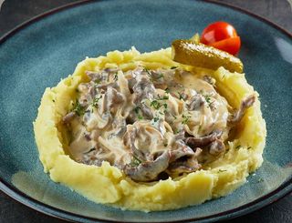 Бефстроганов с рисом (350г)