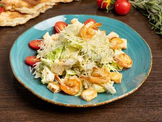Салат "Цезарь" с креветками
