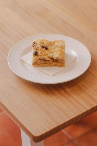 Apple crumble (porción)