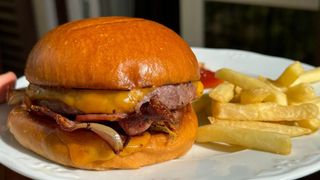 Hamburguesa De Ternera Con Bacon