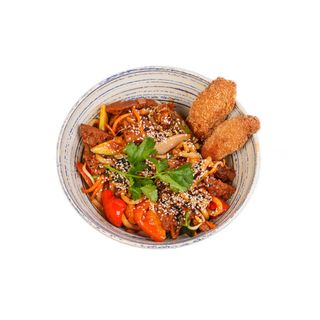 Mi xao teriyaki