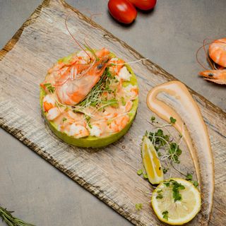 Salade avocat au crevette