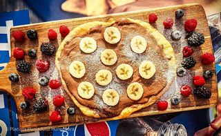 Langos cu fineti si banane 