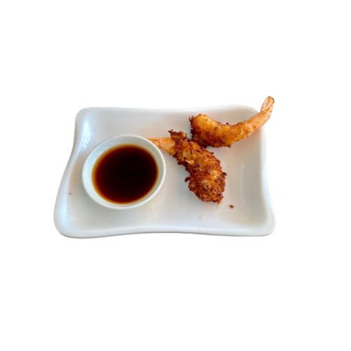 16. Langostinos rebozados con mayonesa japonesa (8 uds.)