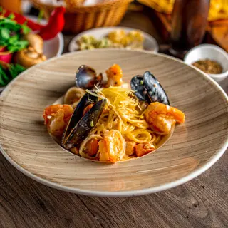 Лингвини с морепродуктами