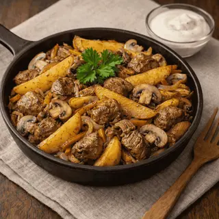 Гаряча сковорідка з яловичиною (320/30г)