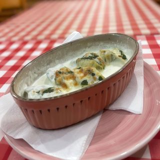 Conchiglioni rigati rellenas de espinacas