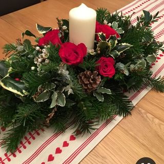 Centro tavola Natalizio ovale