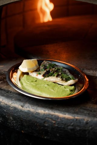 Robalo & Puré de Ervilhas