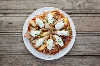 Pizza Gyros de porc mica