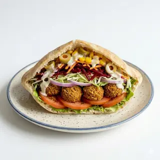 Pan Pita Falafel En Pan Durum