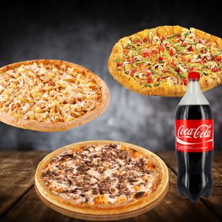 2 Pizzas L  Achetées = 1 Pizza L Gratuite + 1L Boisson au choix !