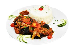 Escargots Sautes + Riz Blanc