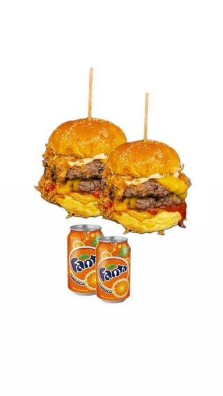 2 Dupla Tentação + 2 Refrigerantes