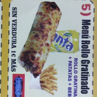 Menú Rollo Gratinado