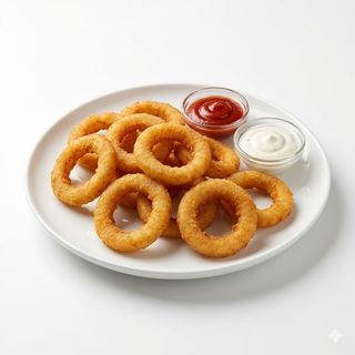 Aros de cebolla rebozado en cerveza (6 uds.)