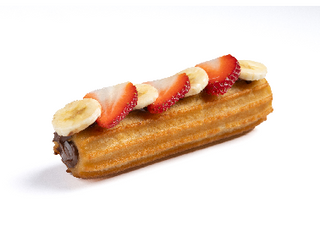 CHURRO NUTELA CON FRESA Y PLATANO