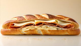 Panino con cotoletta, provola e patatine