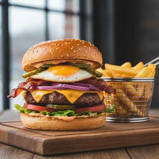 Двоен бургер (500г)