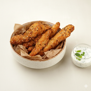 ქათმის ნაგეთსი ნივრის სოუსით