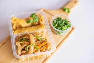 Chicken Stir-Fry + Carrot Chapati