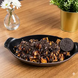 bubble waffle cups chocolat oreo