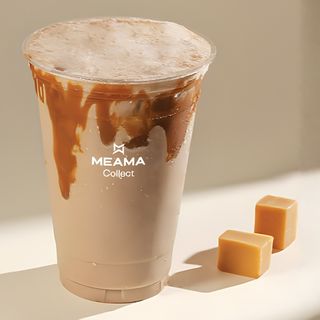 ფრაპე კარამელით და ბანანით