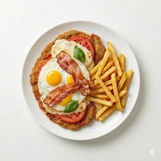 Milanesa Huevo frito