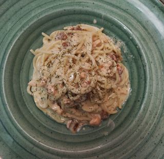 Spaghetti Con Salmón Fresco