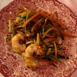 Gambas Salteada Verduras