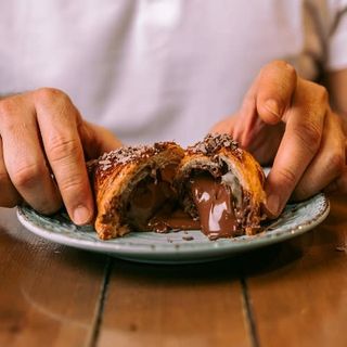 Croissant con Nutella