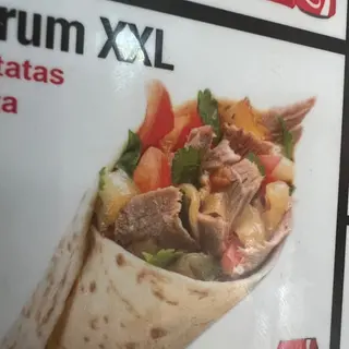 Menú Durum Solo Carne XLL+ Patatas + Bebida
