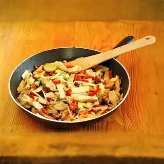 Poulet aux champignons