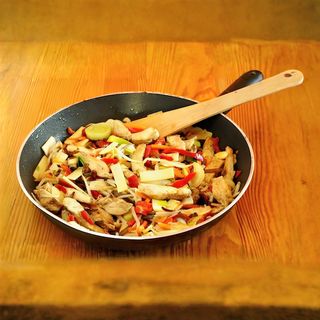 Poulet aux champignons