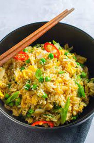 Fried Plain Rice With Spring Onion