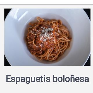 Espaguetis Boloñesa