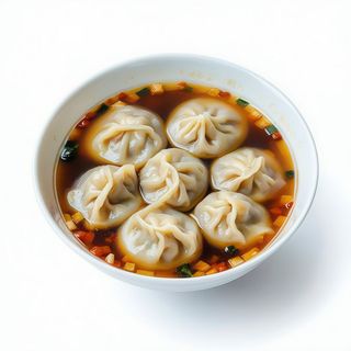 Sopa de empanadillas de carne