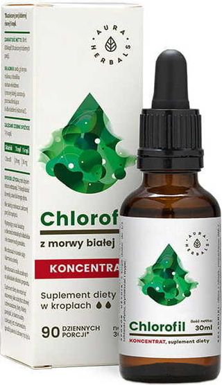 Chlorofil z morwy białej kon. 30ml Aura Herbals
