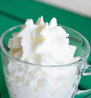Ingrediente extras nata montada fresca 