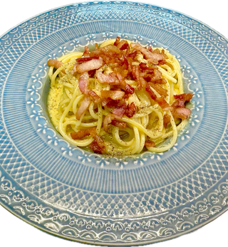 Spaghetti de cecco alla carbonara