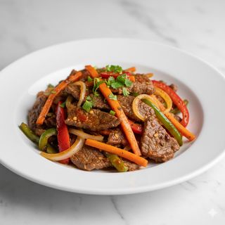 Ternera Con Salsa Picante