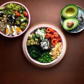 Боул с лососем