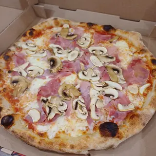 Pizza Prosciutto Mixto Fungi  (Medianas)