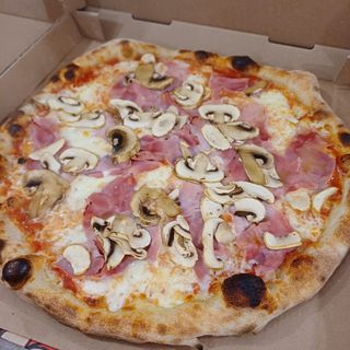 Pizza Prosciutto Mixto Fungi  (Medianas)