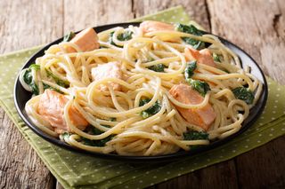 Pasta Saumon Fondue D'épinard