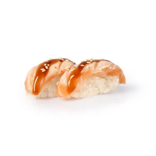 Nigiri de salmón flameado