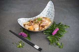 P11 Gnocchi di riso saltato con manzo